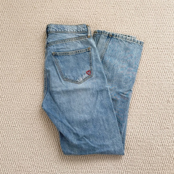 Djerf Avenue Relaxed Jeans Washed Blue - Picture 6 of 12